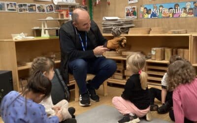 Little Hayes Nursery School has a visit from Owls, Flo and Pip